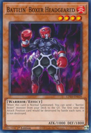 Battlin' Boxer Headgeared - LD10-EN039 - Common - 1st Edition available at 401 Games Canada