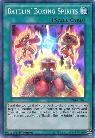Battlin' Boxing Spirits - MP14-EN168 - Super Rare - 1st Edition available at 401 Games Canada