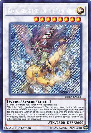 Baxia, Brightness of the Yang Zing - DUEA-EN051 - Secret Rare - 1st Edition available at 401 Games Canada