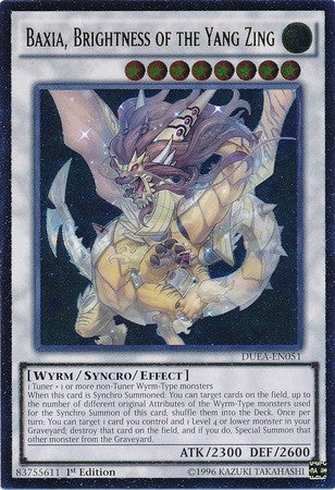 Baxia, Brightness of the Yang Zing - DUEA-EN051 - Ultimate Rare - 1st Edition available at 401 Games Canada