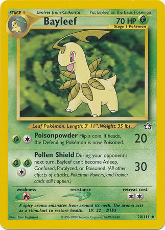 Bayleef - 28/111 - Uncommon - Unlimited available at 401 Games Canada