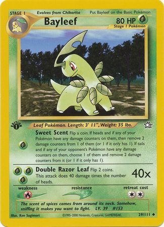 Bayleef - 29/111 - Uncommon - 1st Edition available at 401 Games Canada