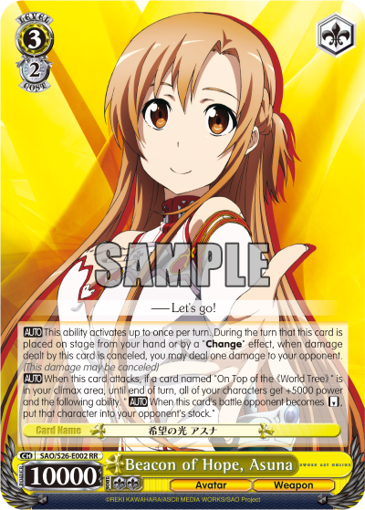 Beacon of Hope, Asuna - SAO/S26-E002 - Double Rare available at 401 Games Canada