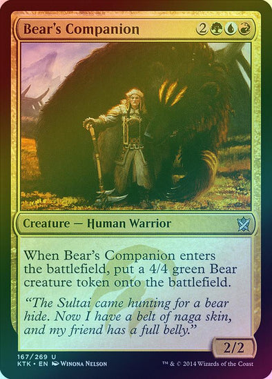 401 Games Canada - Bear's Companion (Foil) (KTK) 401 Games Canada - Bear's Companion (Foil) (KTK)