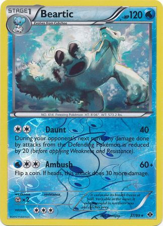 Beartic - 37/99 - Rare - Reverse Holo available at 401 Games Canada