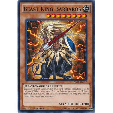 Beast King Barbaros - YS16-EN017 - Common - 1st Edition available at 401 Games Canada