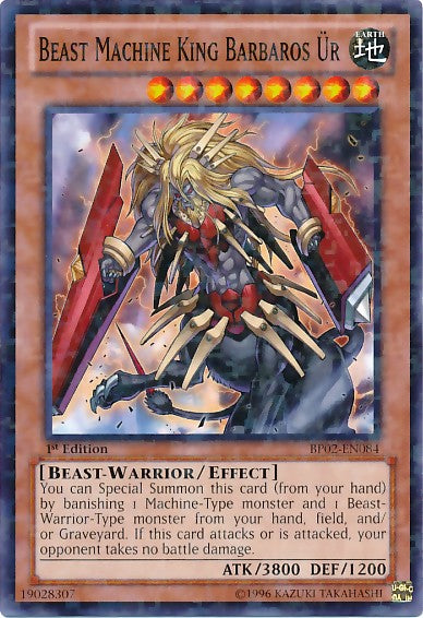 Beast Machine King Barbaros r - BP02-EN084 - Mosaic Rare - 1st Edition available at 401 Games Canada