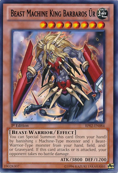 Beast Machine King Barbaros r - BP02-EN084 - Rare - 1st Edition available at 401 Games Canada