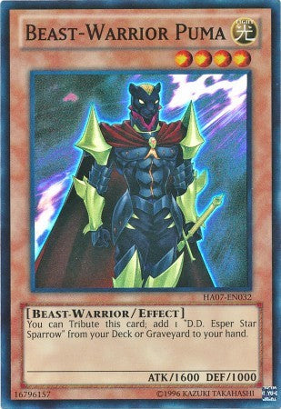 Beast-Warrior Puma - HA07-EN032 - Super Rare - Unlimited available at 401 Games Canada