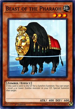 Beast of the Pharaoh - SR07-EN021 - Common - 1st Edition available at 401 Games Canada