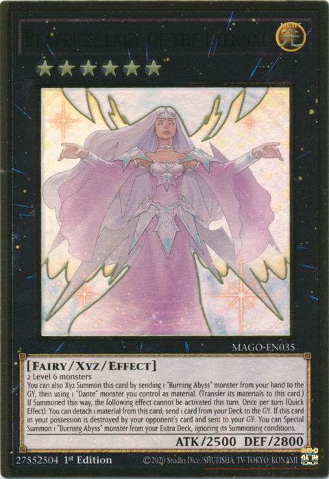 Beatrice, Lady of the Eternal - MAGO-EN035 - Premium Gold Rare - 1st Edition available at 401 Games Canada