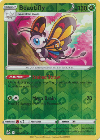 Beautifly - 008/196 - Holo Rare - Reverse Holo available at 401 Games Canada