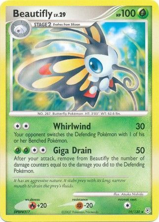 Beautifly - 19/130 - Rare available at 401 Games Canada