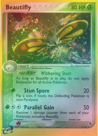 Beautifly - 2/109 - Holo Rare - Reverse Holo available at 401 Games Canada