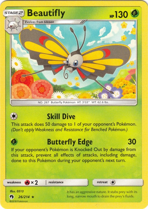 Beautifly - 26/214 - Rare available at 401 Games Canada