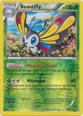 Beautifly - 5/108 - Holo Rare - Reverse Holo available at 401 Games Canada