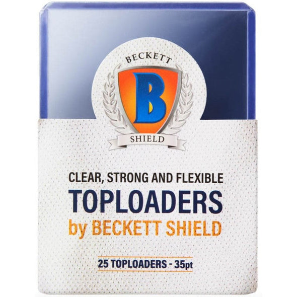 Beckett Shield - 25ct Toploaders - 35pt available at 401 Games Canada