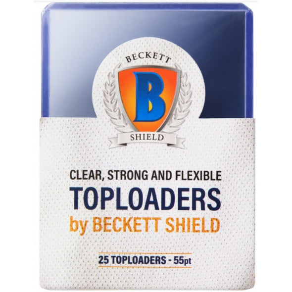 Beckett Shield - 25ct Toploaders - 55pt available at 401 Games Canada