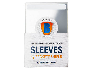 Beckett Shield - Storage Sleeves 50ct - Semi-Rigid Card Holder available at 401 Games Canada