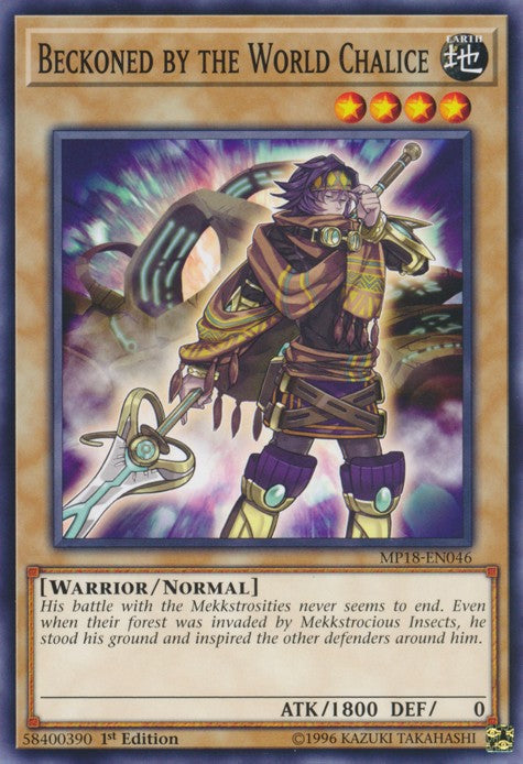 Beckoned by the World Chalice - MP18-EN046 - Common - 1st Edition available at 401 Games Canada