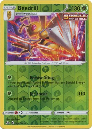 Beedrill - 003/198 - Holo Rare - Reverse Holo available at 401 Games Canada