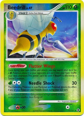 Beedrill - 15/111 - Rare - Reverse Holo available at 401 Games Canada