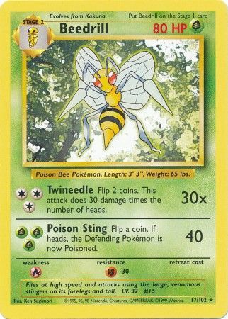 Beedrill - 17/102 - Rare - Unlimited available at 401 Games Canada