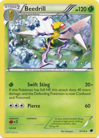 Beedrill - 3/116 - Rare available at 401 Games Canada