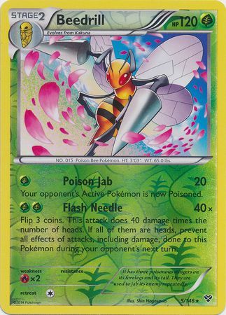 Beedrill - 5/146 - Rare - Reverse Holo available at 401 Games Canada