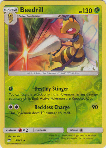 Beedrill - 5/181 - Rare - Reverse Holo available at 401 Games Canada