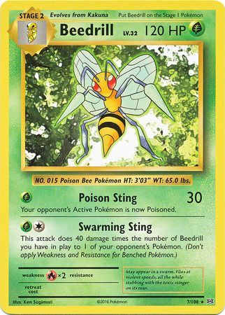 Beedrill - 7/108 - Rare available at 401 Games Canada