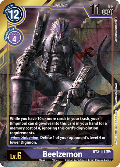 Beelzemon (Alternate Art) - BT2-111 - Secret Rare available at 401 Games Canada