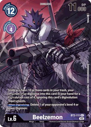 Beelzemon - BT2-111 (Alternate Art) - BT2-111 - Secret Rare available at 401 Games Canada