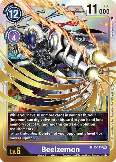 Beelzemon - BT2-111 - Secret Rare available at 401 Games Canada