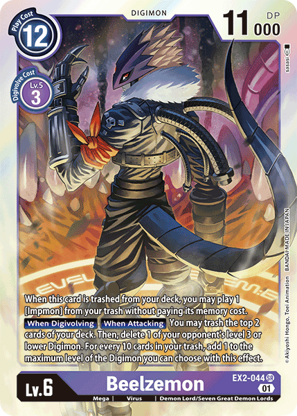 401 Games Canada - Beelzemon - EX2-044 - Super Rare 401 Games Canada - Beelzemon - EX2-044 - Super Rare