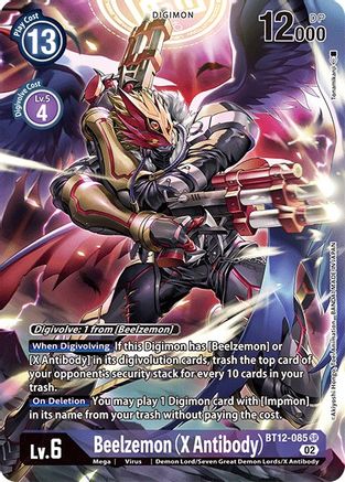 Beelzemon (X Antibody) (Alternate Art) - BT12-085 - Super Rare available at 401 Games Canada