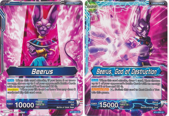 Beerus // Beerus, God of Destruction - BT1-029 - Uncommon available at 401 Games Canada