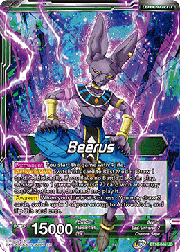 Beerus // Beerus, Victory at All Costs - BT16-046 - Uncommon available at 401 Games Canada