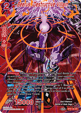 Beerus, Destructive Villain - BT8-126 - Ignoble Villain Rare available at 401 Games Canada