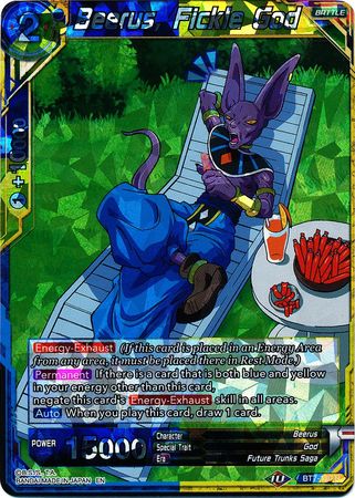 Beerus, Fickle God - BT7-120 - Rare available at 401 Games Canada