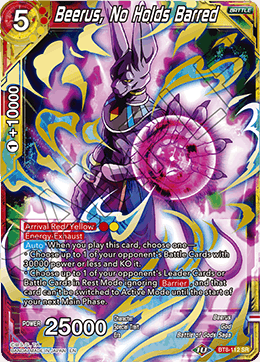 Beerus, No Holds Barred - BT8-112 - Super Rare available at 401 Games Canada