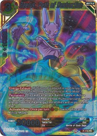 Beerus, Path of Destruction - P-173 - Promo (Foil) available at 401 Games Canada