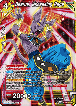 Beerus, Unceasing Rage - BT14-147 - Uncommon available at 401 Games Canada