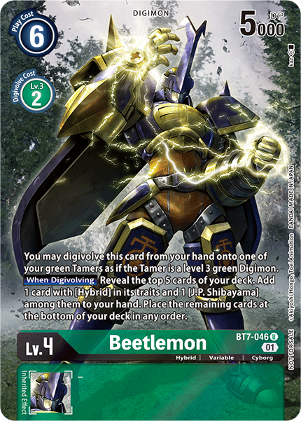Beetlemon (2nd Anniversary Frontier Card) - BT7-046 - Uncommon available at 401 Games Canada