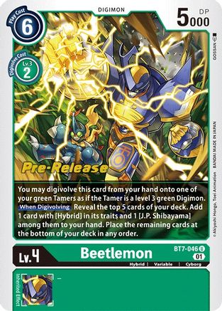 Beetlemon (Prerelease Promo) - BT7-046 - Uncommon available at 401 Games Canada