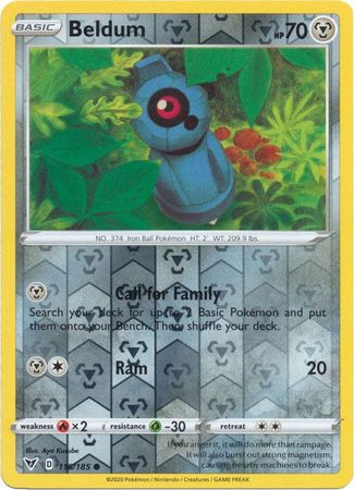 Beldum - 116/185 - Common - Reverse Holo available at 401 Games Canada