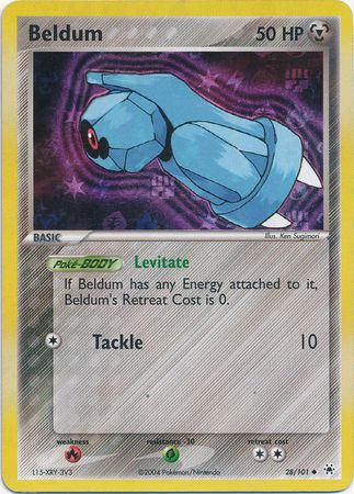 Beldum - 28/101 - Uncommon - Reverse Holo available at 401 Games Canada