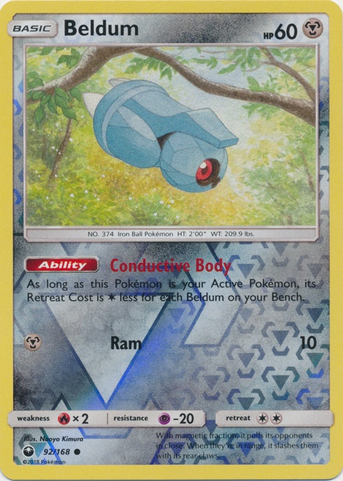 Beldum - 92/168 - Common - Reverse Holo available at 401 Games Canada