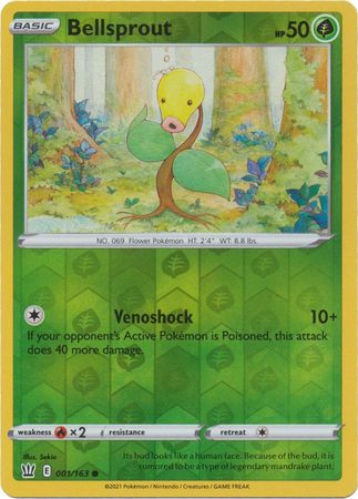 Bellsprout - 001/163 - Common - Reverse Holo available at 401 Games Canada