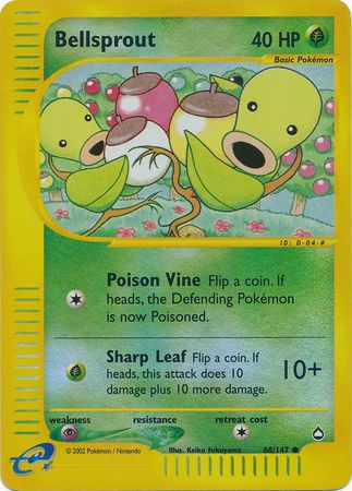 Bellsprout - 68/147 - Common - Reverse Holo available at 401 Games Canada